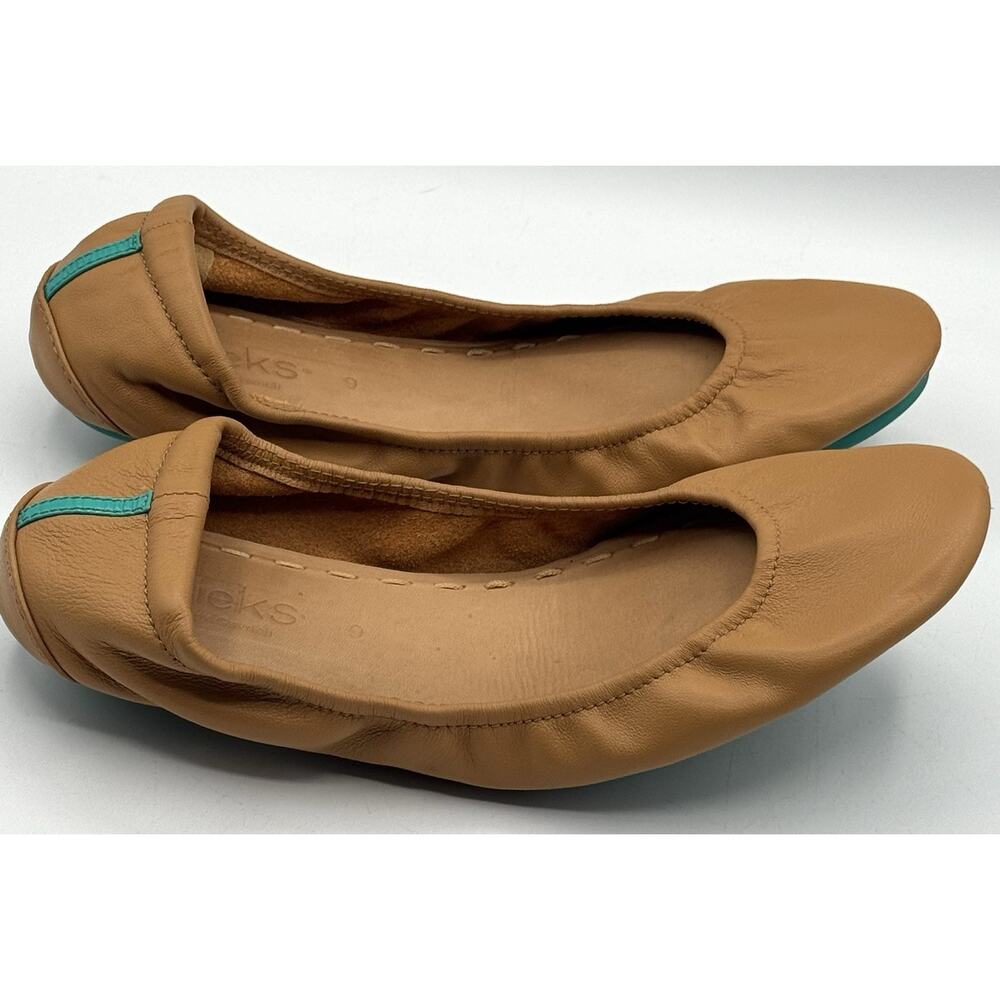 Tieks Gavrieli Ballet Flats Sz 9 M Camel Tan Nappa Leather Foldable Shoes Travel - Picture 11 of 16